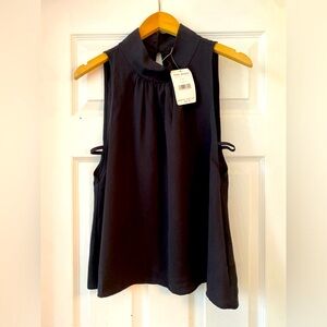 WOMEN’s FREE PEOPLE BLACK SLEEVELESS BLOUSE/HALTER SMALL NWT